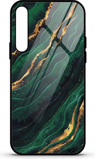 Θήκη Κινητού Caselab 3675 Back Cover Σιλικόνης για Samsung Galaxy A7 2018 Marble Dark Green Gold