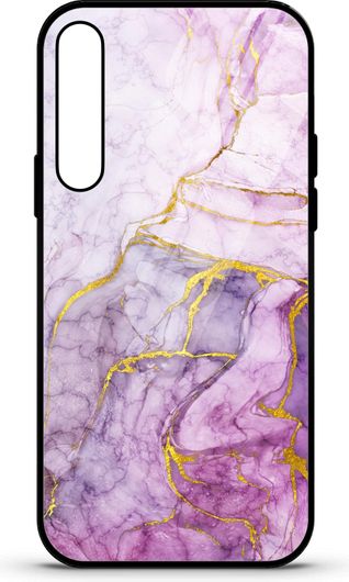 Θήκη Κινητού Caselab 3677 Back Cover Σιλικόνης για Huawei Nova 5T Marble Purple White Gold