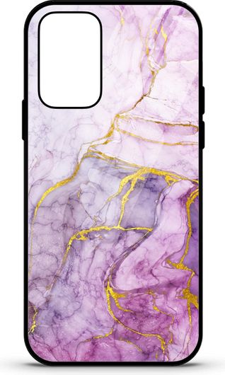 Θήκη Κινητού Caselab 3677 Back Cover Σιλικόνης για Samsung Galaxy A21S Marble Purple White Gold