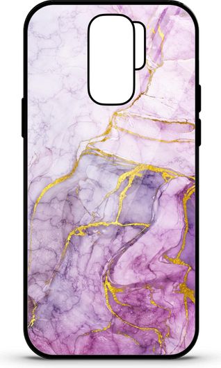 Θήκη Κινητού Caselab 3677 Back Cover Σιλικόνης για Samsung Galaxy S9 Marble Purple White Gold
