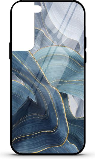Θήκη Κινητού Caselab 3679 Back Cover Σιλικόνης για Samsung Galaxy S21 FE Marble Blue Shades Gold