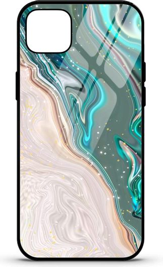 Θήκη Κινητού Caselab 3680 Back Cover Σιλικόνης για Apple iPhone 11 Marble Liquid Turquise White