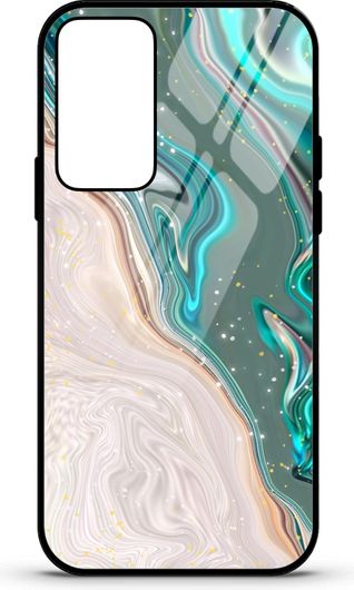 Θήκη Κινητού Caselab 3680 Back Cover Σιλικόνης για Samsung Galaxy S20 Marble Liquid Turquise White