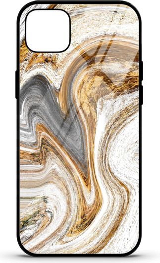 Θήκη Κινητού Caselab 3682 Back Cover Σιλικόνης για Apple iPhone 11 Marble White Brown Grey