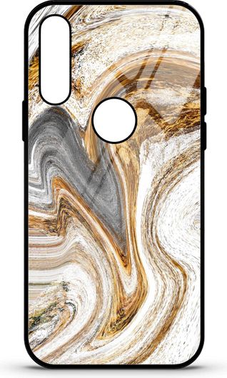 Θήκη Κινητού Caselab 3682 Back Cover Σιλικόνης για Samsung Galaxy A20s Marble White Brown Grey