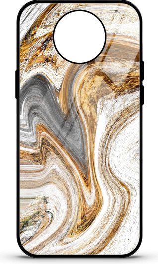 Θήκη Κινητού Caselab 3682 Back Cover Σιλικόνης για Xiaomi MI 10T Lite Marble White Brown Grey