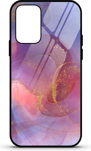 Θήκη Κινητού Caselab 3684 Back Cover Σιλικόνης για Samsung Galaxy A21S Marble Pink Purple Gold