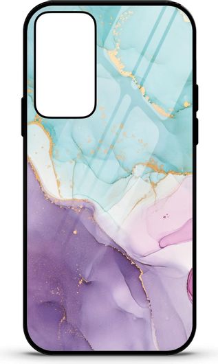 Θήκη Κινητού Caselab 3687 Back Cover Σιλικόνης για Samsung Galaxy A33 5G Marble Purple Pink Turquoise