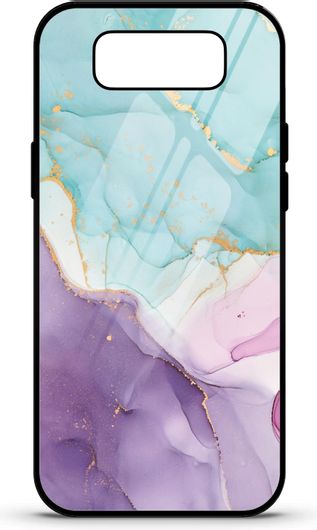 Θήκη Κινητού Caselab 3687 Back Cover Σιλικόνης για Samsung Galaxy S8 Plus Marble Purple Pink Turquoise