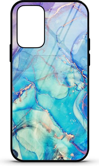 Θήκη Κινητού Caselab 3688 Back Cover Σιλικόνης για Samsung Galaxy Note 20 Marble Blue Shades Purple