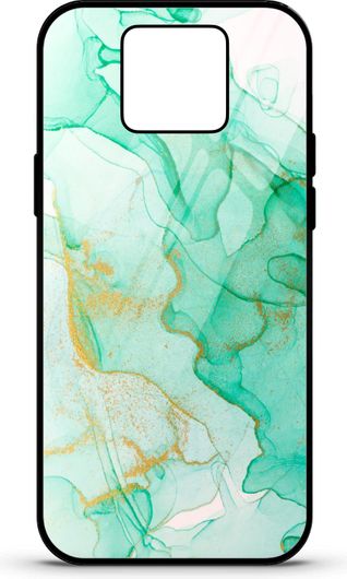 Θήκη Κινητού Caselab 3689 Back Cover Σιλικόνης για Huawei Mate 20 Pro Marble Green Shades Gold