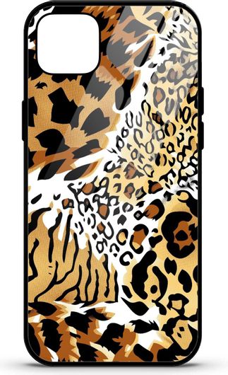Θήκη Κινητού Caselab 3697 Back Cover Σιλικόνης για Apple iPhone 12 Animal Print White Brown