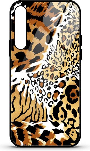 Θήκη Κινητού Caselab 3697 Back Cover Σιλικόνης για Huawei P30 Animal Print White Brown