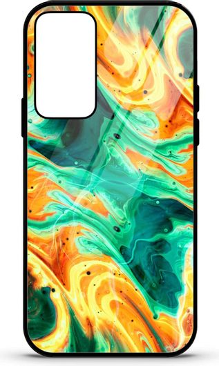 Θήκη Κινητού Caselab 4387 Back Cover Σιλικόνης για Xiaomi Redmi Note 11/Redmi Note 11S Liquify Green Orange Yellow