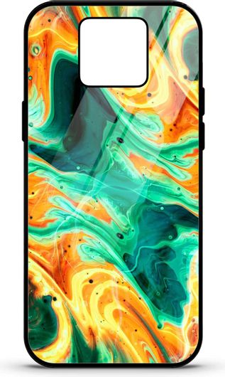 Θήκη Κινητού Caselab 4387 Back Cover Σιλικόνης για Xiaomi Redmi Note 9 Liquify Green Orange Yellow