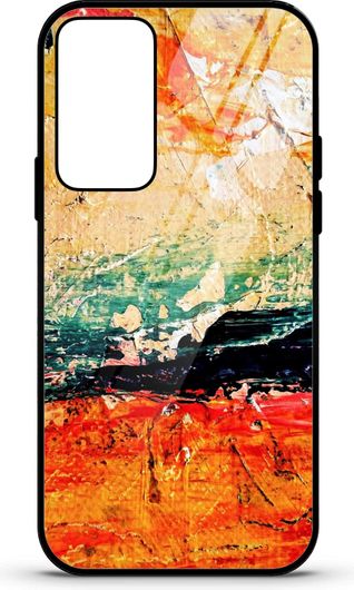 Θήκη Κινητού Caselab 4388 Back Cover Σιλικόνης για Realme GT Master Edition 5G Canvas Orange Green Beige