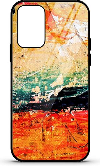 Θήκη Κινητού Caselab 4388 Back Cover Σιλικόνης για Samsung Galaxy A03S Canvas Orange Green Beige