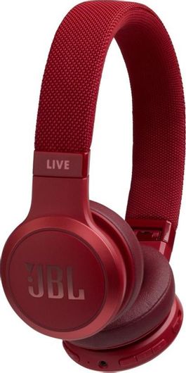 Headphones JBL Live 400BT Ασύρματη / Ενσύρματα On Ear με 24 ώρες Λειτουργίας Κόκκινο