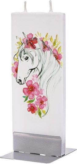 Κερί Flatyz- Horse with Pink Flowers D19057
