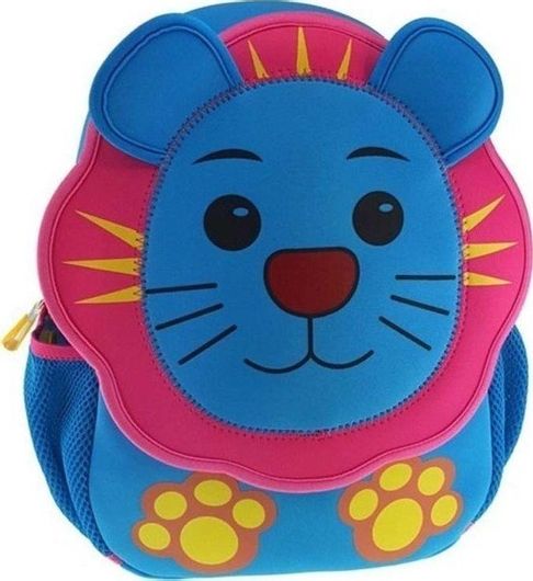 Σχολική Τσάντα Νηπίου Graffiti Animal Friends Blue Lion 160051