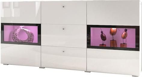 Μπουφές Bristol 132x38.5x70cm Ξύλινο με Συρτάρια Λευκό