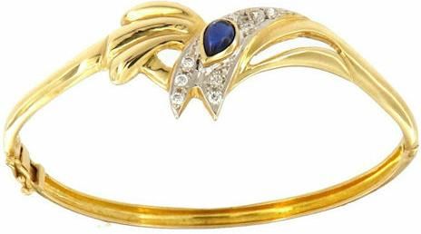 Γυναικείο Βραχιόλι Χειροπέδα BR1019893X με Πέτρες Ζιργκόν από Χρυσό 14Κ