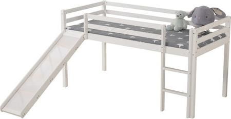 Παιδικό Κρεβάτι Tobias Υπερυψωμένο για Στρώμα 90x200cm Λευκό 