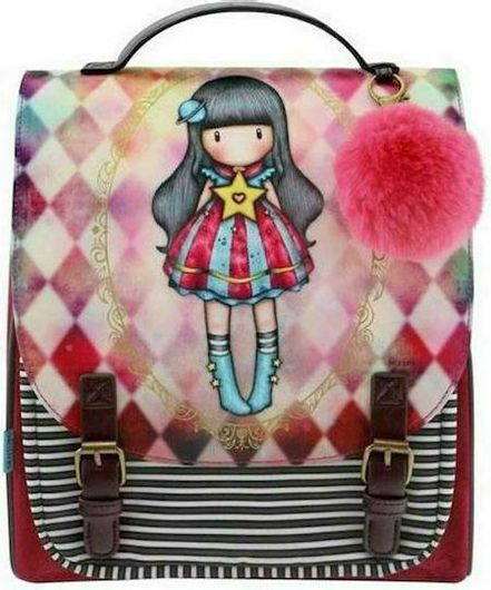 Παιδική Τσάντα Πλάτης Santoro Circus Moon Buttons Gorjuss Φούξια