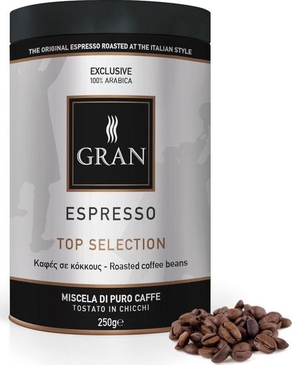 Καφές Gran Caffe Espresso Top Collection Arabica σε Κόκκους 250gr