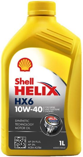 Λάδι Αυτοκινήτου Shell Oil Helix Hx6 10W-40 1lt