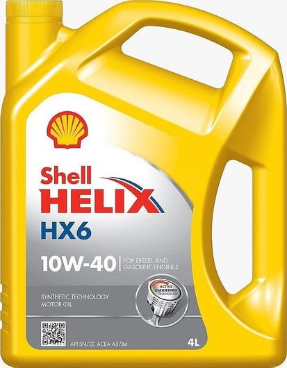 Λάδι Αυτοκινήτου Shell Helix HX6 10W-40 για Diesel 4lt
