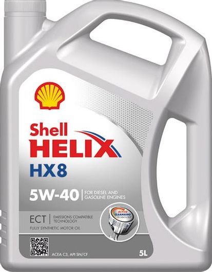 Λάδι Αυτοκινήτου Shell Helix Hx8 Ect 5W-40 5lt