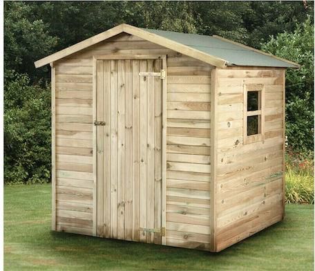 Ξύλινη Αποθήκη Κήπου με Μονή Πόρτα Μ1.8xΠ1.8xΥ2.26m