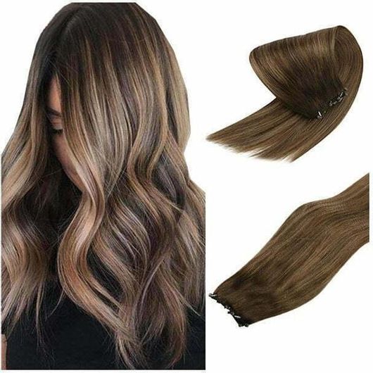 Τρέσα Φυσική Τρίχα Balayage No 4/27/4 Καστανό