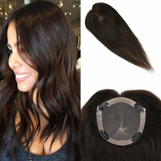 Τρέσα Topper-Τουπέ Φυσική Τρίχα Καστανό Σκούρο No 2