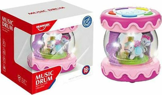 Βρεφικό Τύμπανο Μπαταρίας ToyMarkt 941083 για 1.5+ Ετών 14x14x11cm