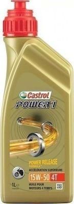 Λάδι Μοτοσυκλέτας Castrol Oil Power 1 4T 15W-50 1lt