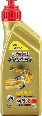 Λάδι Μοτοσυκλέτας Castrol Oil Power 1 4T 20W-50 1lt