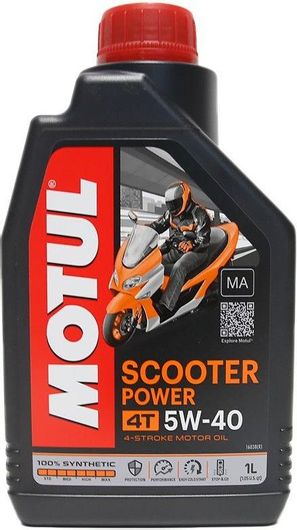 Λάδι Μοτοσυκλέτας Motul Scooter Power 4T 5W-40 1lt Ma