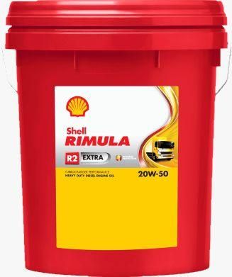 Λάδι Βαρέων Οχημάτων Shell Rimula R2 Extra 20W-50 20lt