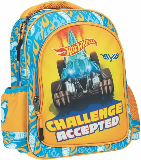 Σχολική Τσάντα Νηπίου Gim Challenge Accepted Hot Wheels Πλάτης Πολύχρωμη