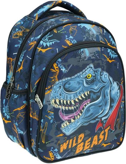 Σχολική Τσάντα Νηπίου Back Me Up Wild Dino Beast Πλάτης Μπλε