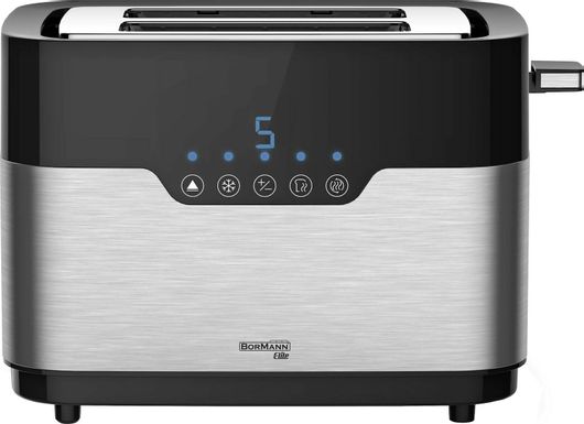 Φρυγανιέρα Bormann BHA4015 2 Θέσεων 920W Inox Gray Μαύρο