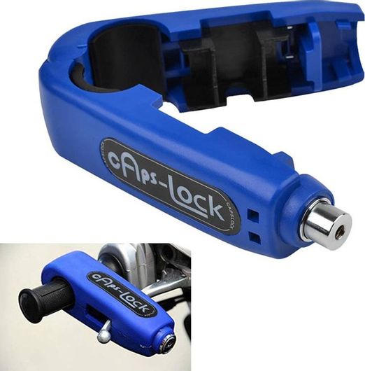 Αντικλεπτική Κλειδαριά Ασφαλείας για Τιμόνι & Φρένο - Λουκέτο Μανέτας Μηχανής Μοτοσυκλέτας - Caps Lock 