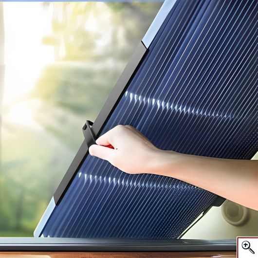 Ηλιοπροστασία Αυτοκινήτου Εσωτερική με Βεντούζα Συρόμενη 150x71cm