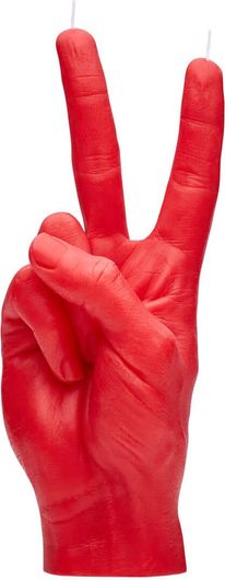 Χειροποίητο Κερί Candlehand Χειρονομίας Peace 360g Κόκκινο