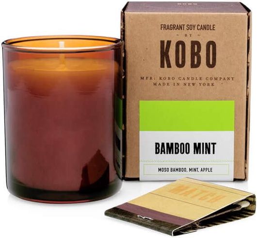 Αρωματικό Κερί Σόγιας Kobo Woodblock Mini Bamboo Mint 85g