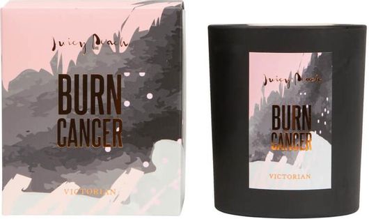 Αρωματικό Κερί Σόγιας Victorian Burn Cancer Juicy Peach 30g
