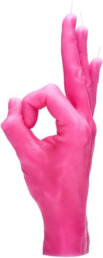 Χειροποίητο Κερί Candlehand Χειρονομίας OK 350g Φούξια