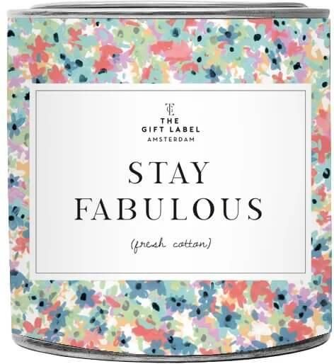 Αρωματικό Κερί Σόγιας The Gift Label Stay fabulous Cotton 310g